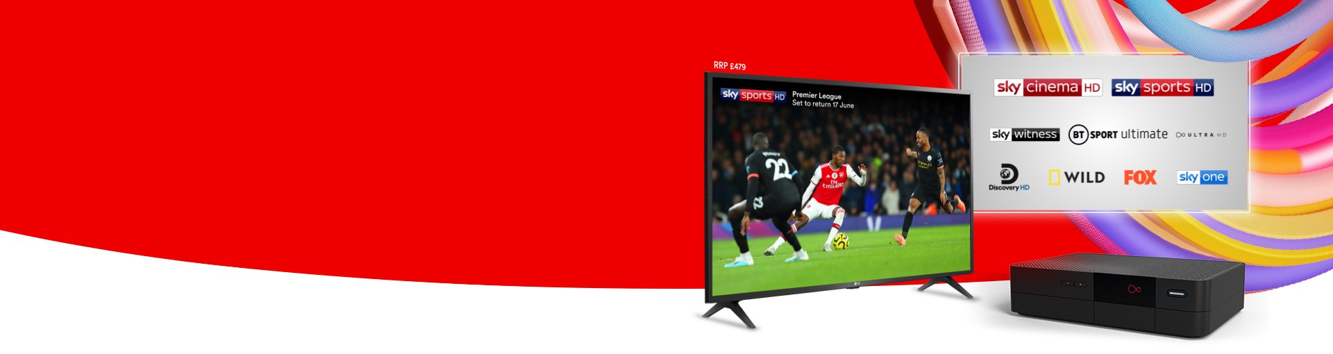 Get a 43" 4K LG Smart TV worth a whopping £479 with selected bundles, and enjoy your fave channels in crystal-clear Ultra HD