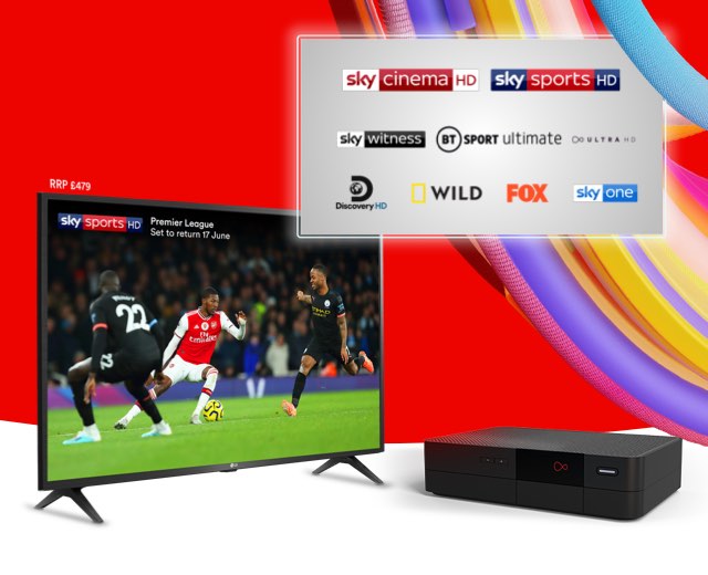 Get a 43" 4K LG Smart TV worth a whopping £479 with selected bundles, and enjoy your fave channels in crystal-clear Ultra HD