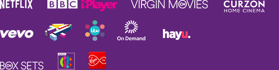 hayu, Netflix, BBC iPlayer, Virgin Movies, Curzon Home Cinema, YouTube, Vevo