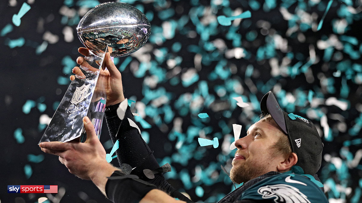 The Vince Lombardi Trophy at the Super Bowl 