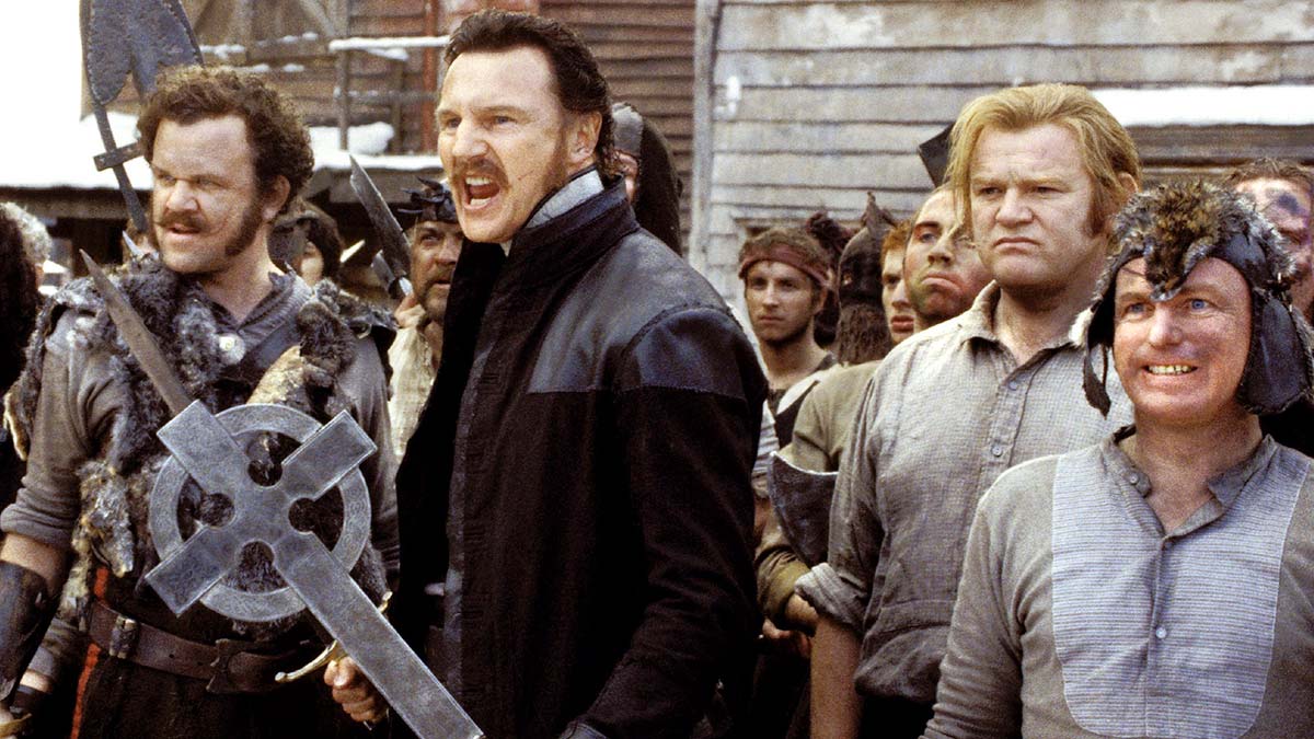 John C Reilly, Liam Neeson, Brenden Gleeson and Gary Lewis in Gangs Of New York