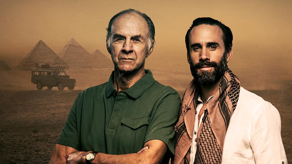 Sir Ranulph Fiennes and Joseph Fiennes