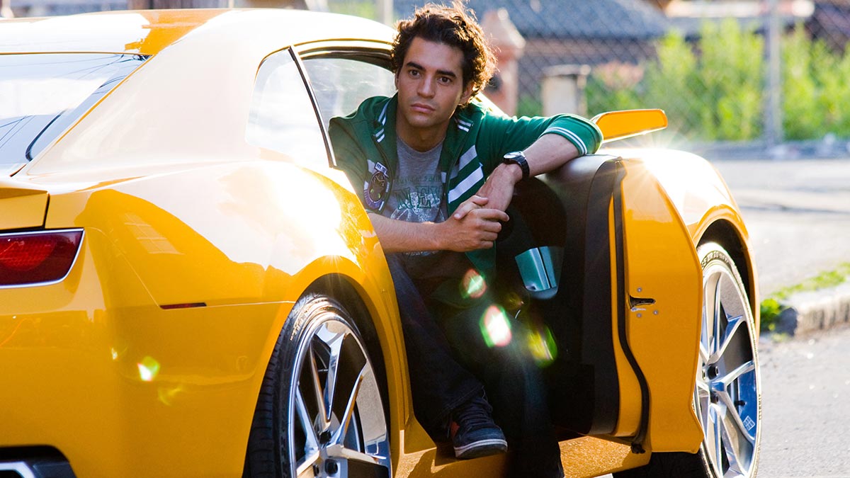 Ramón Rodríguez sat inside Bumblebee in Transformers: Revenge Of The Fallen