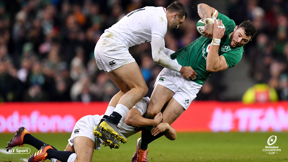 A tackle at Six Nations – Ireland v England 