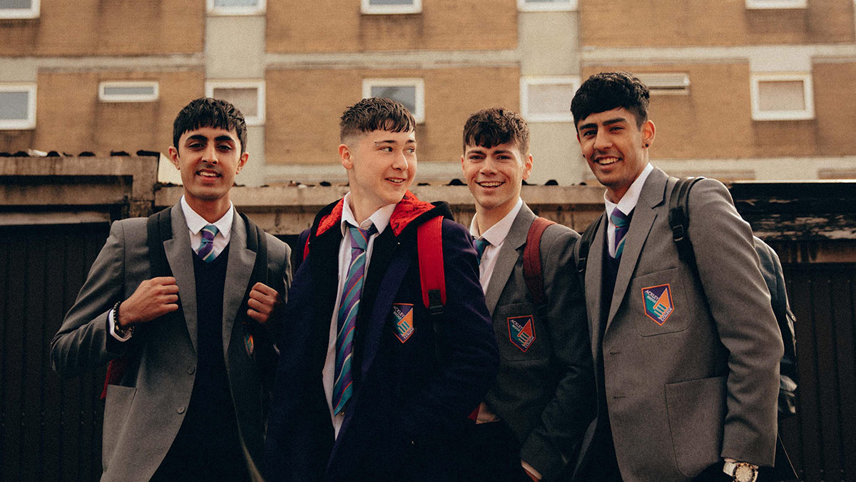 Ackley Bridge stars Gurjeet Singh, Samuel Bottomley, Sam Retford and Nohail Nazir