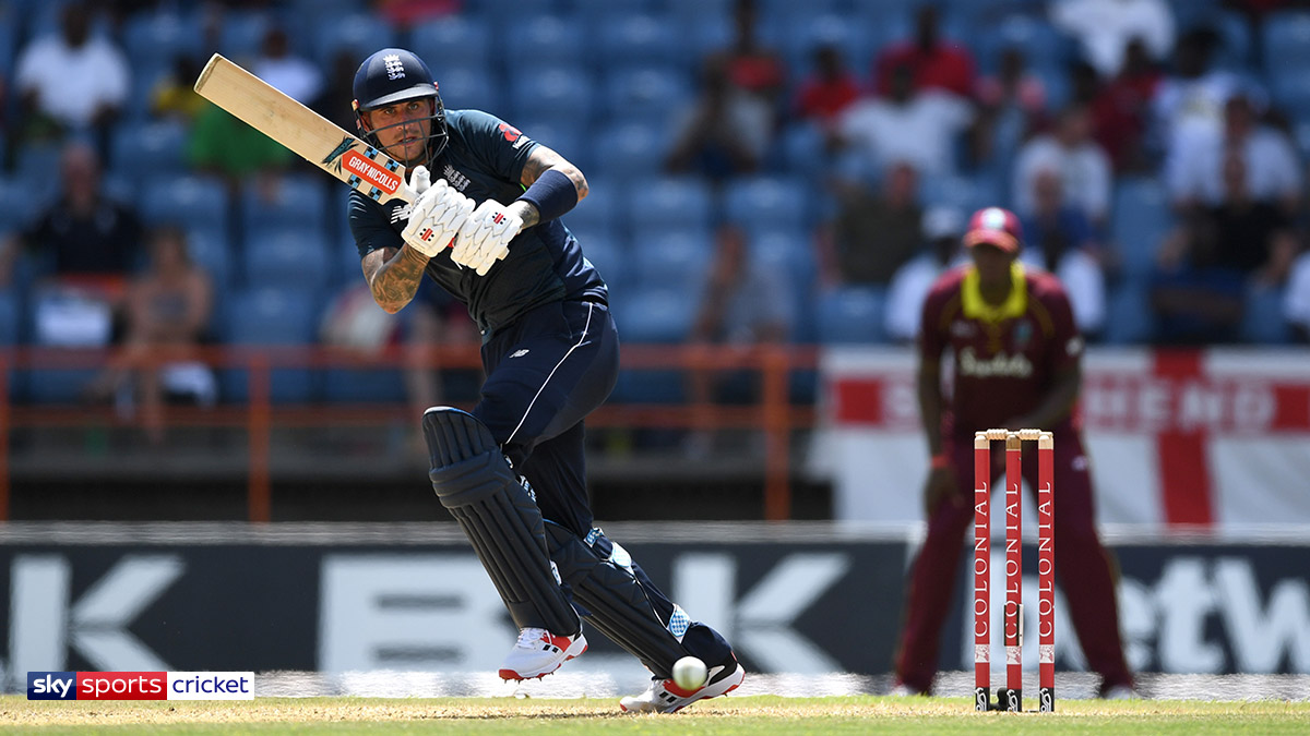 England batting against the West Indies