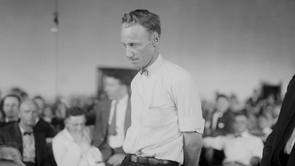 The Scopes trial in the 1920s