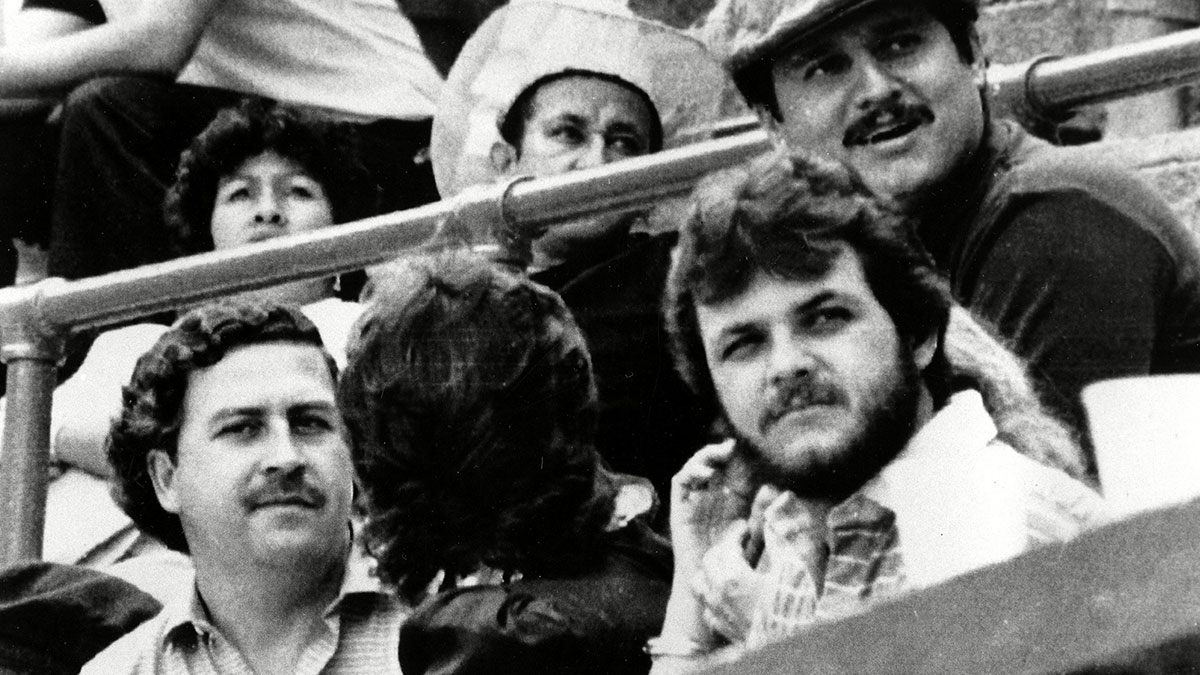 Pablo Escobar and Jorga Luis Ochoa Vasquez of the Medellin cartel