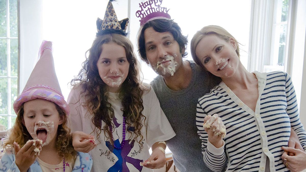 This Is 40 stars Iris Apatow, Maude Apatow, Paul Rudd and Leslie Mann