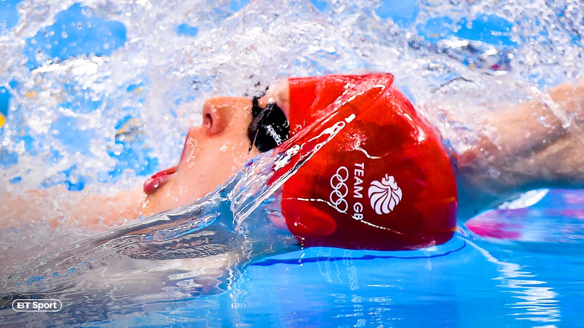 A team GB swimmer at the European Games