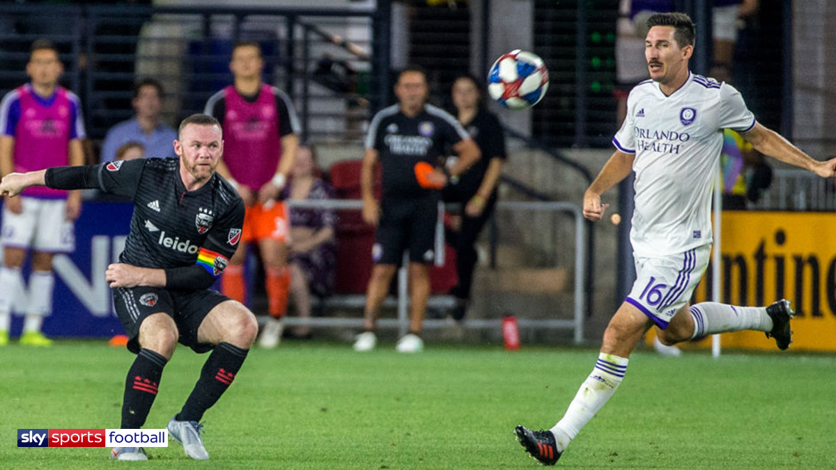 Footballer Wayne Rooney playing for DC United