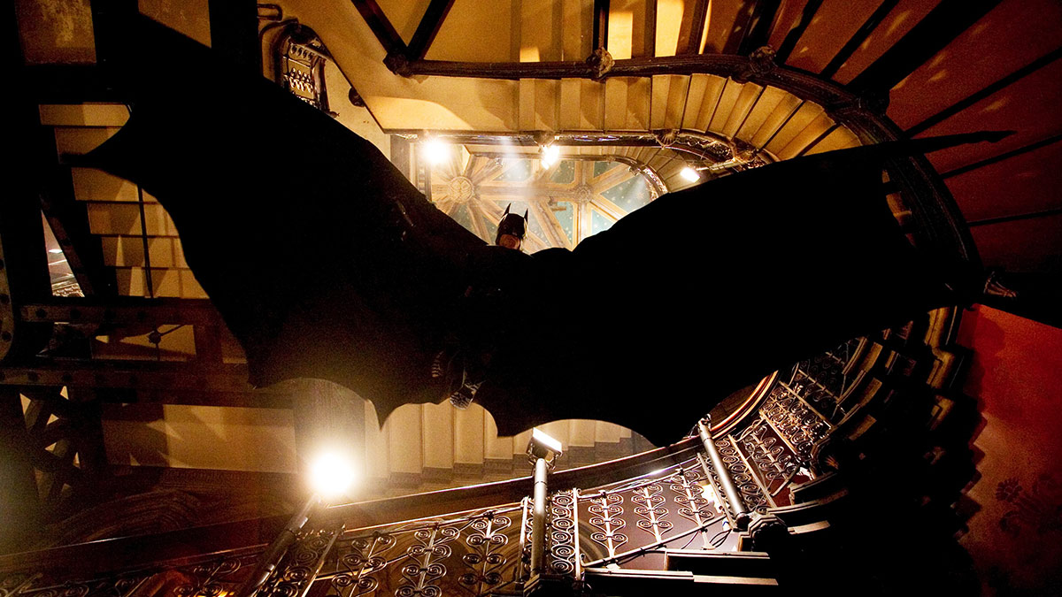 Christian Bale as Batman in Batman Begins