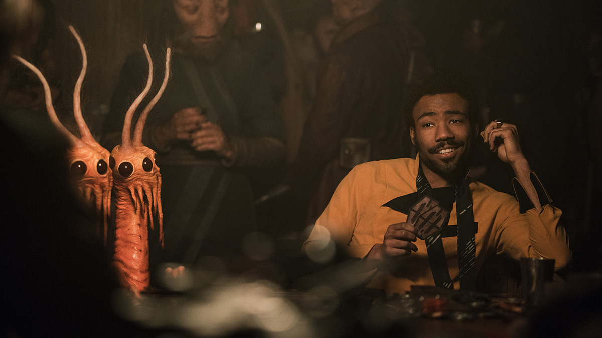 Donald Glover as Lando Calrissian in Solo: A Star Wars Story