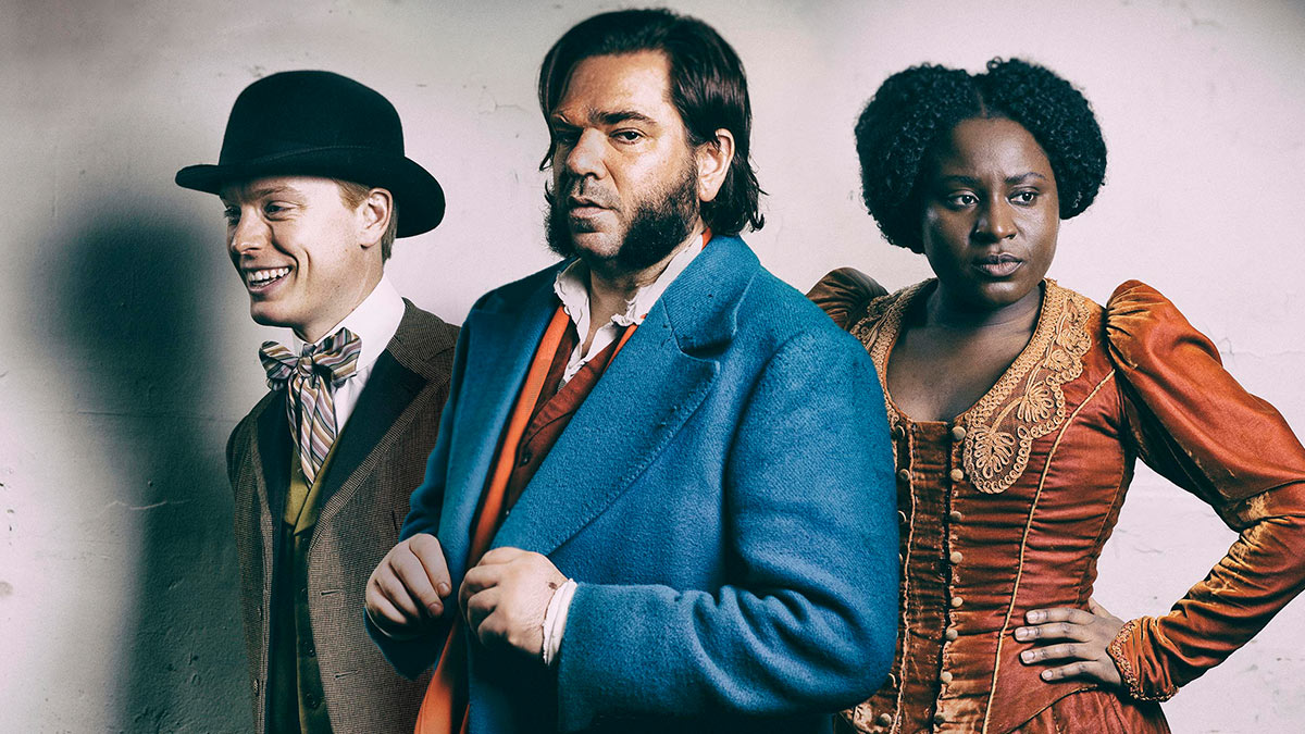 Freddie Fox, Matt Berry and Susan Wokoma in Year Of The Rabbit