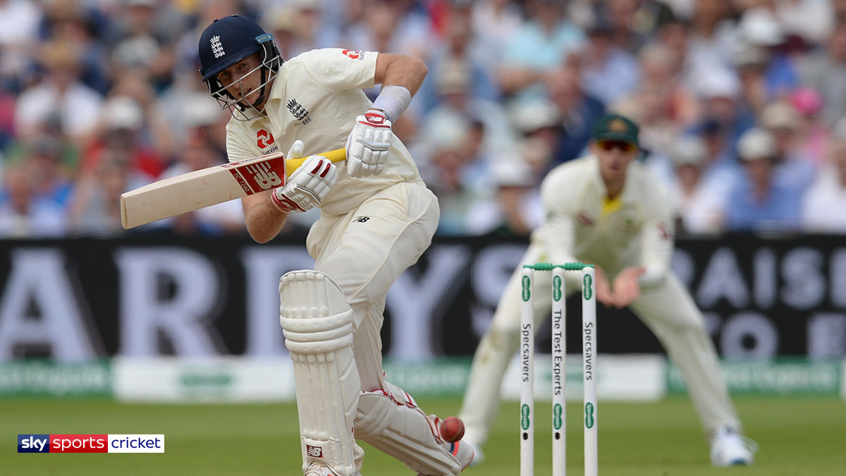 Cricketer Joe Root batting for England