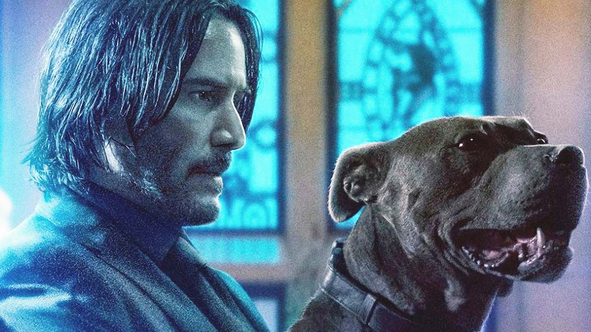 Keanu Reeves and a dog in John Wick: Chapter 3 – Parabellum