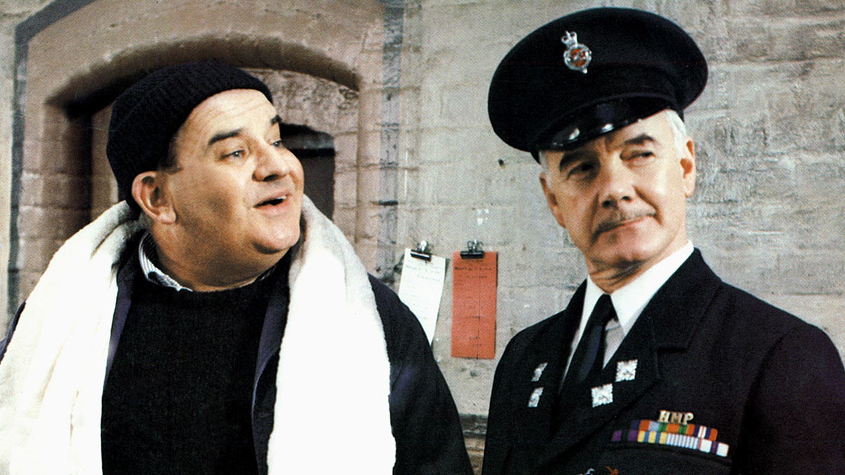 Ronnie Barker and Fulton Mackay in Porridge