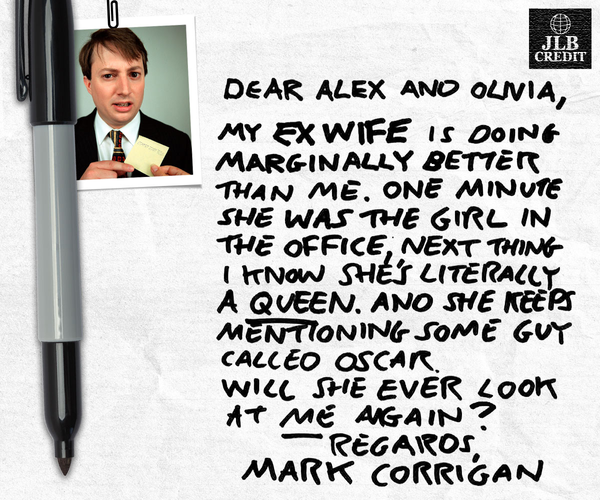 Mark Corrigan from Peep Show letter