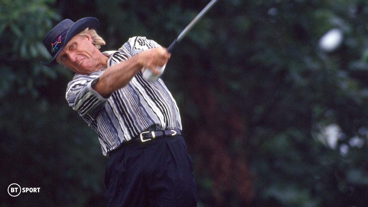 Golfer Greg Norman at the 1996 Masters