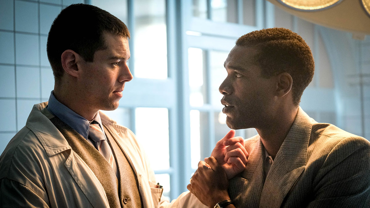 Brian J Smith and Parker Sawyers in World On Fire