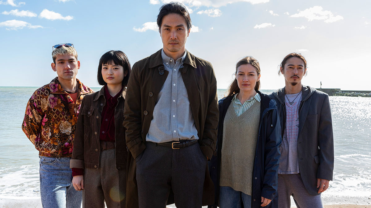 Will Sharpe, Aoi Okuyama, Takehiro Hira, Kelly MacDonald and Yōsuke Kubozuka in Giri/Haji on BBC Two