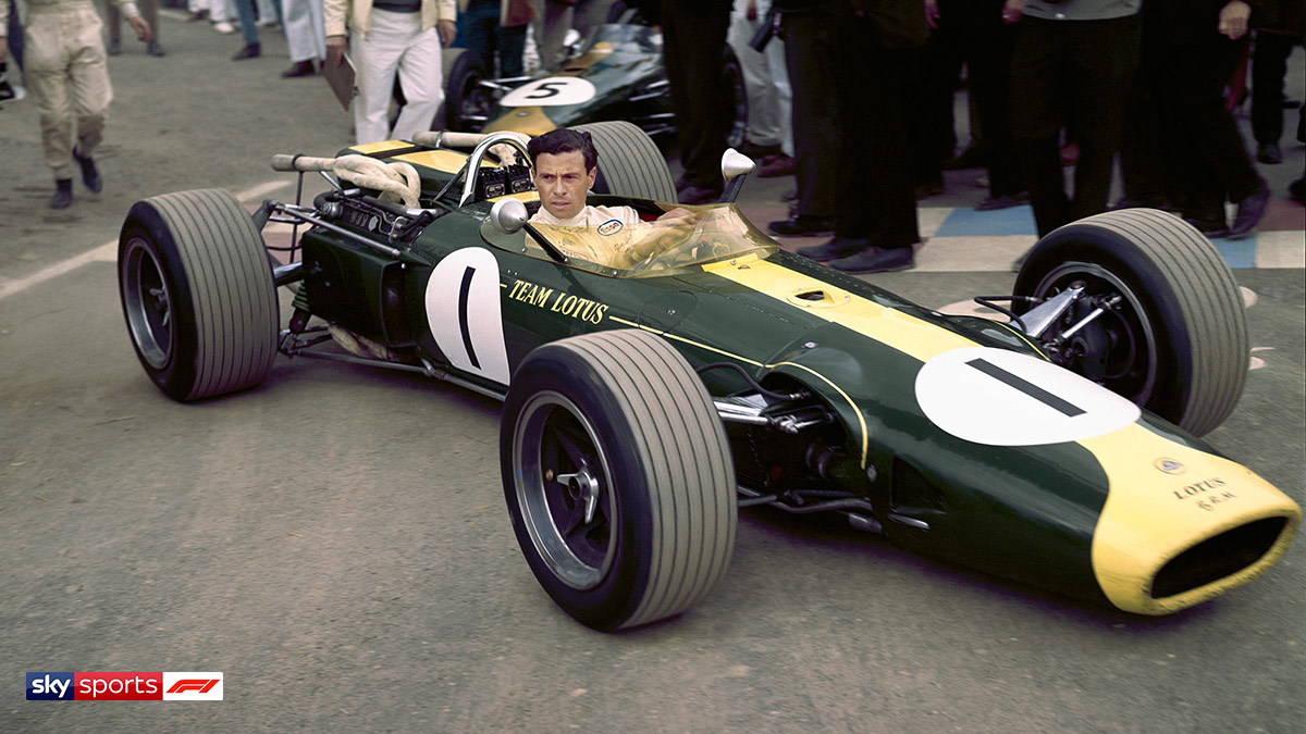 Formula One driver Jim Clark at Watkins Glen