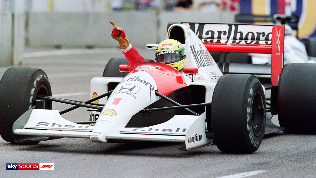 Formula One driver Aytron Senna