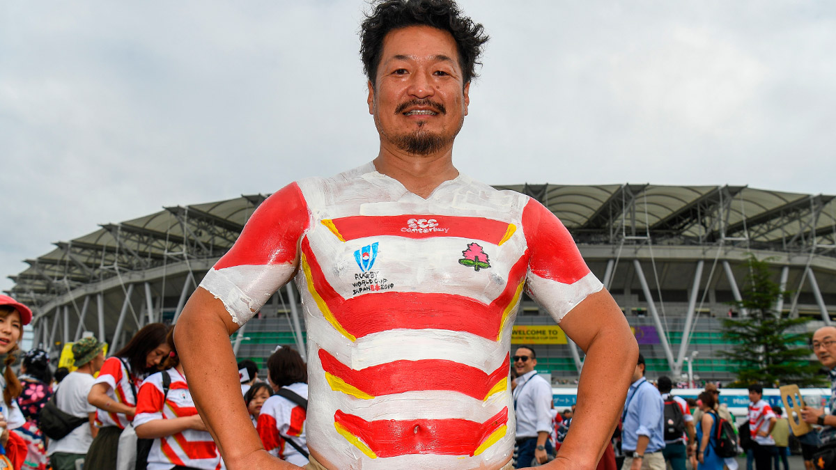 Fan Bak-san at the Rugby World Cup 2019