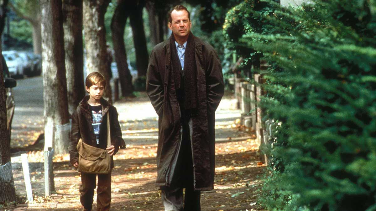 Haley Joel Osment and Bruce Willis in The Sixth Sense