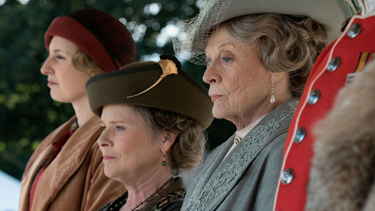 Laura Carmichael, Imelda Staunton and Maggie Smith in Downton Abbey