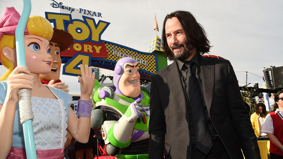 Keanu Reeves at the Toy Story 4 premiere