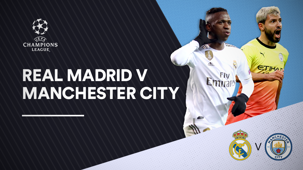Real Madrid versus Manchester City in the UEFA Champions League