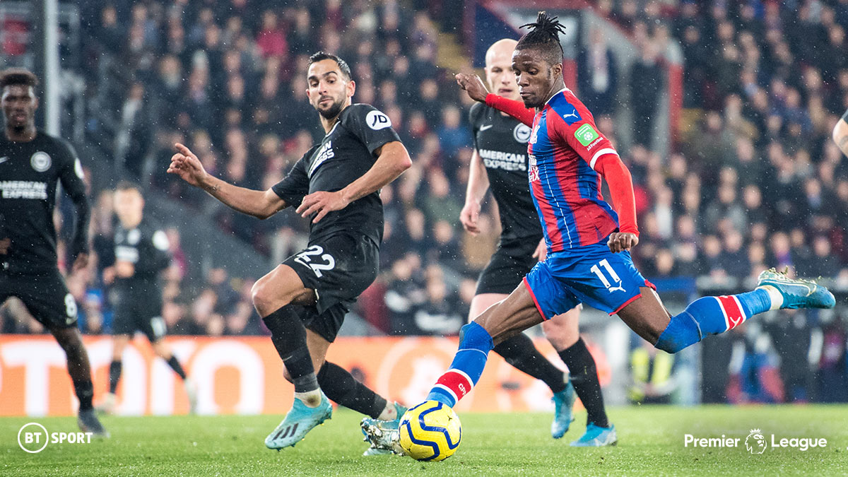 Crystal Palace player Wilfried Zaha