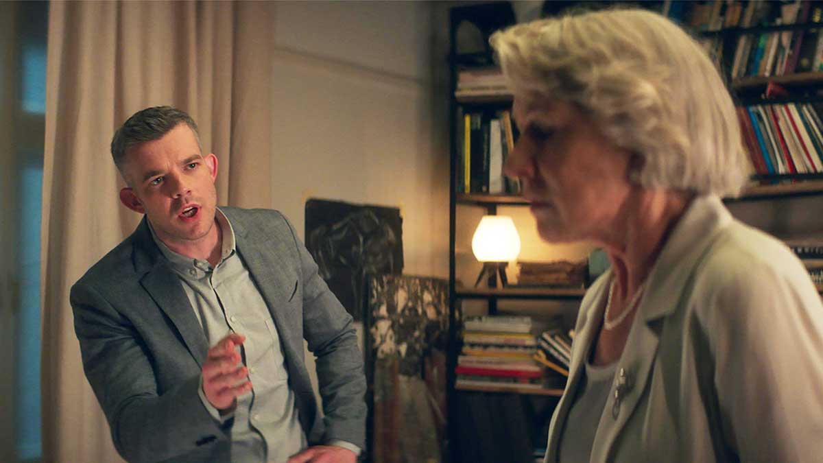 Russell Tovey and Helen Mirren in The Good Liar