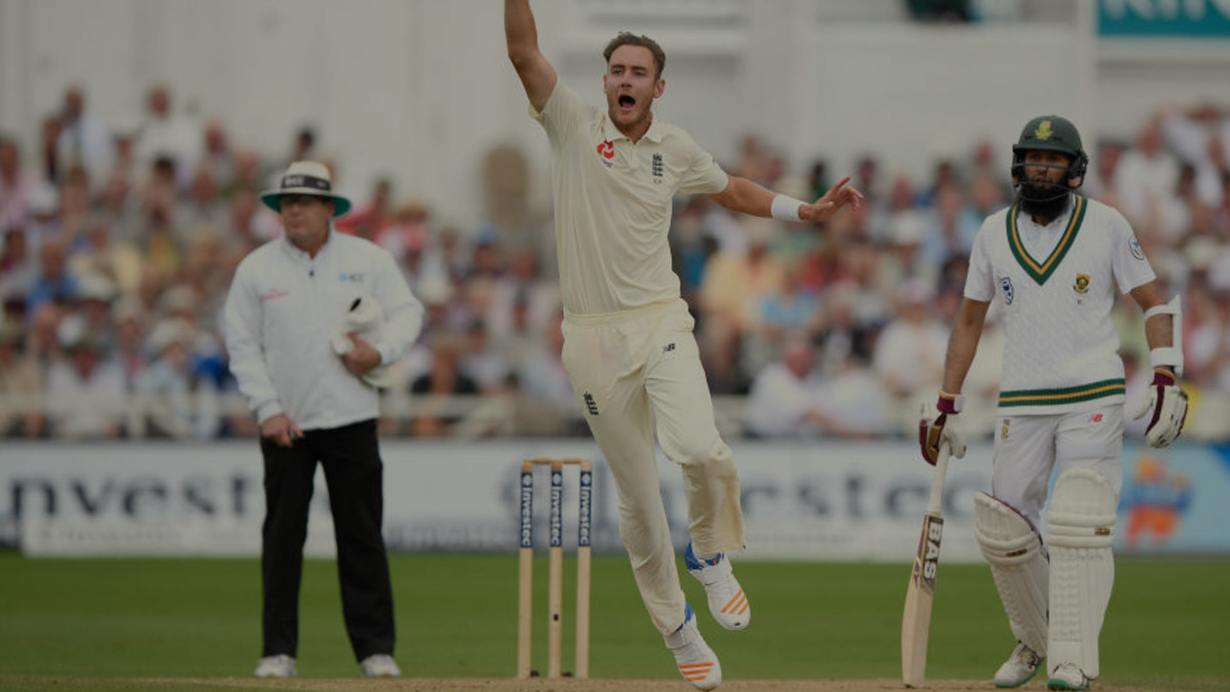 Stuart Broad playing Test cricket for England