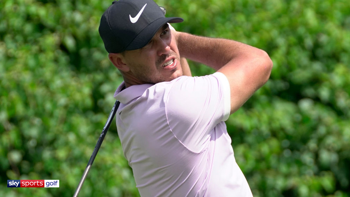 Golfer Brooks Koepka playing at the 2019 British Masters