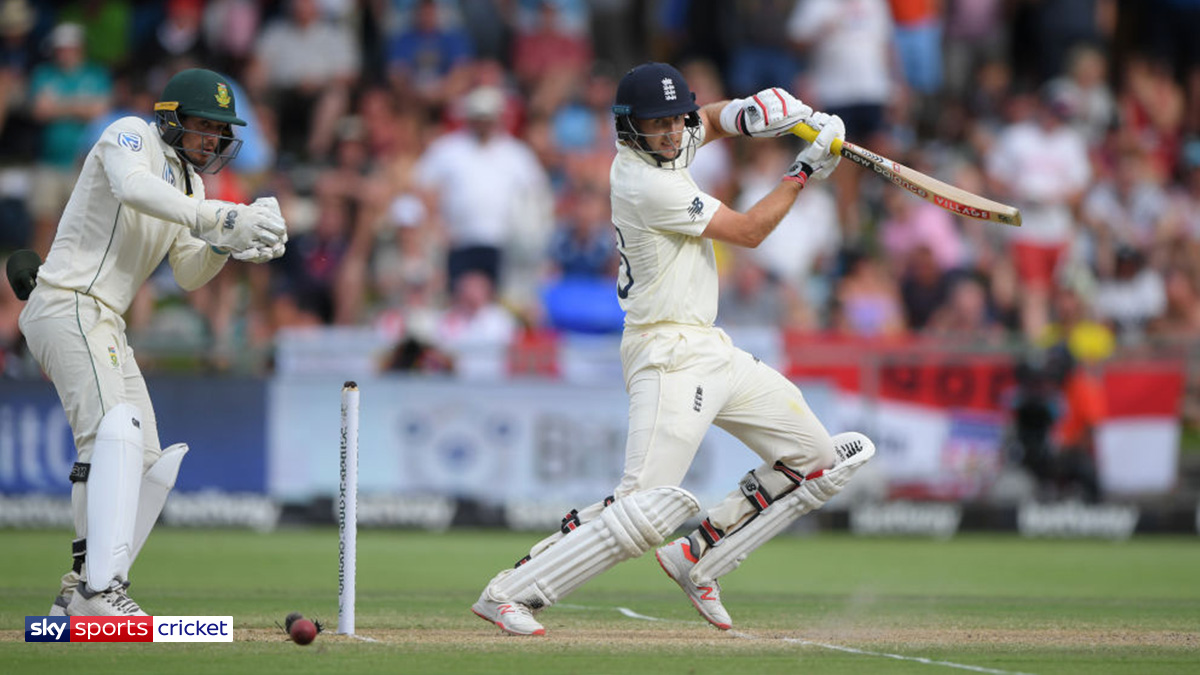 England Test captain Joe Root playing against South Africa