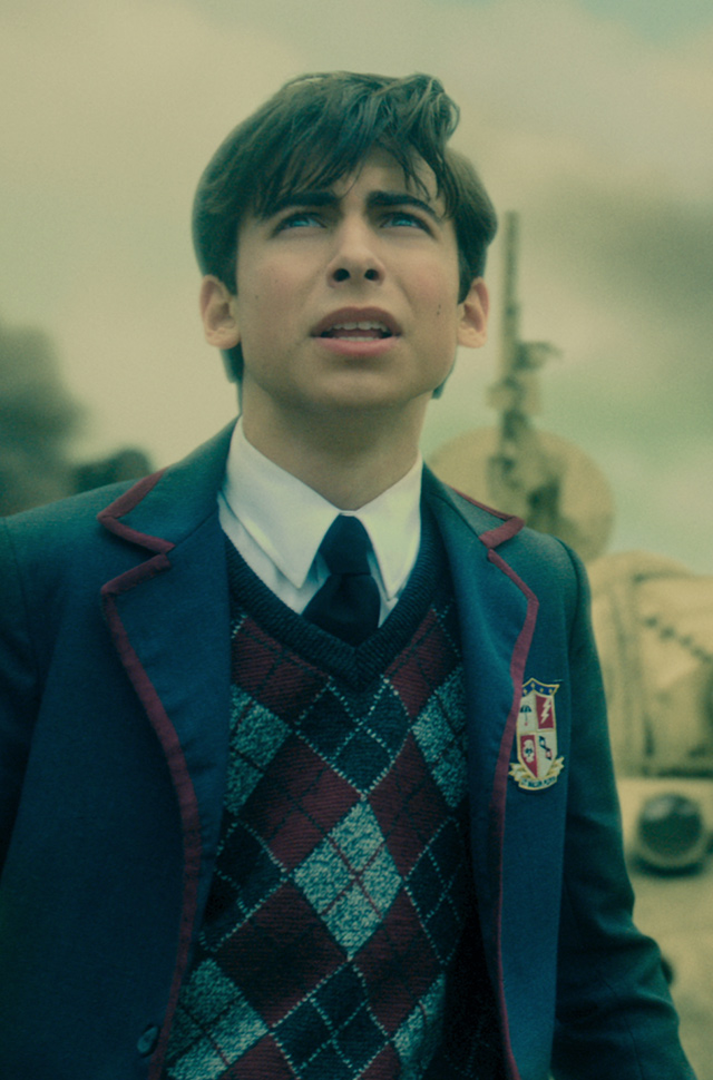 Aidan Gallgher as Number Five in The Umbrella Academy season 2