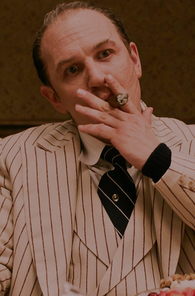 Tom Hardy as legendary gangster Al Capone in Capone