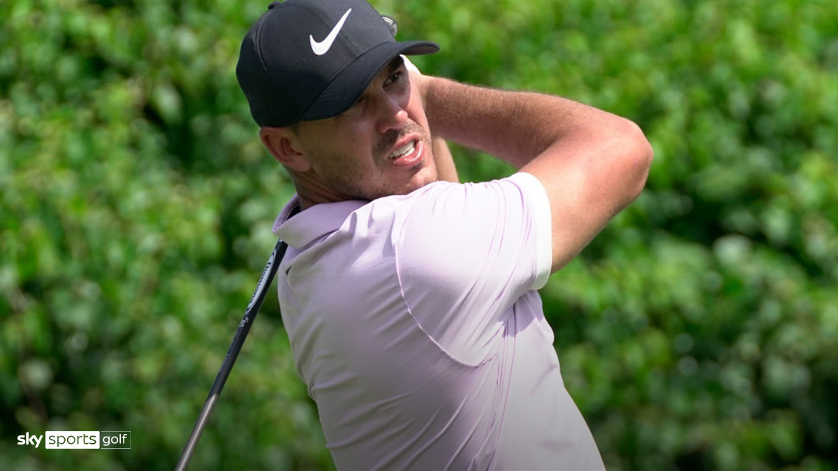Golfer Brooks Koepka playing at the 2019 British Masters