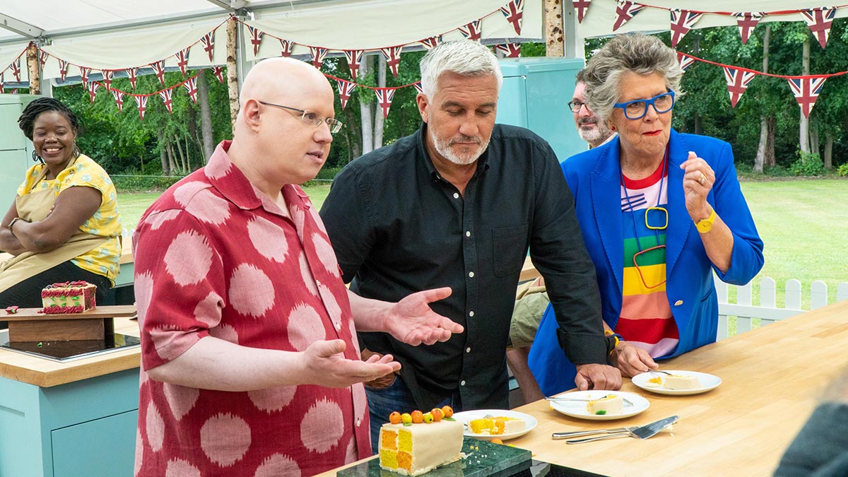 Matt Lucas, Paul Hollywood and Prue Leith