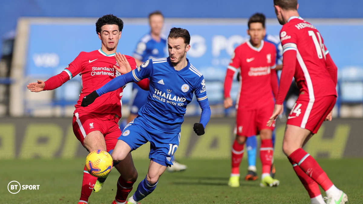 Leicester City versus Liverpool on BT Sport