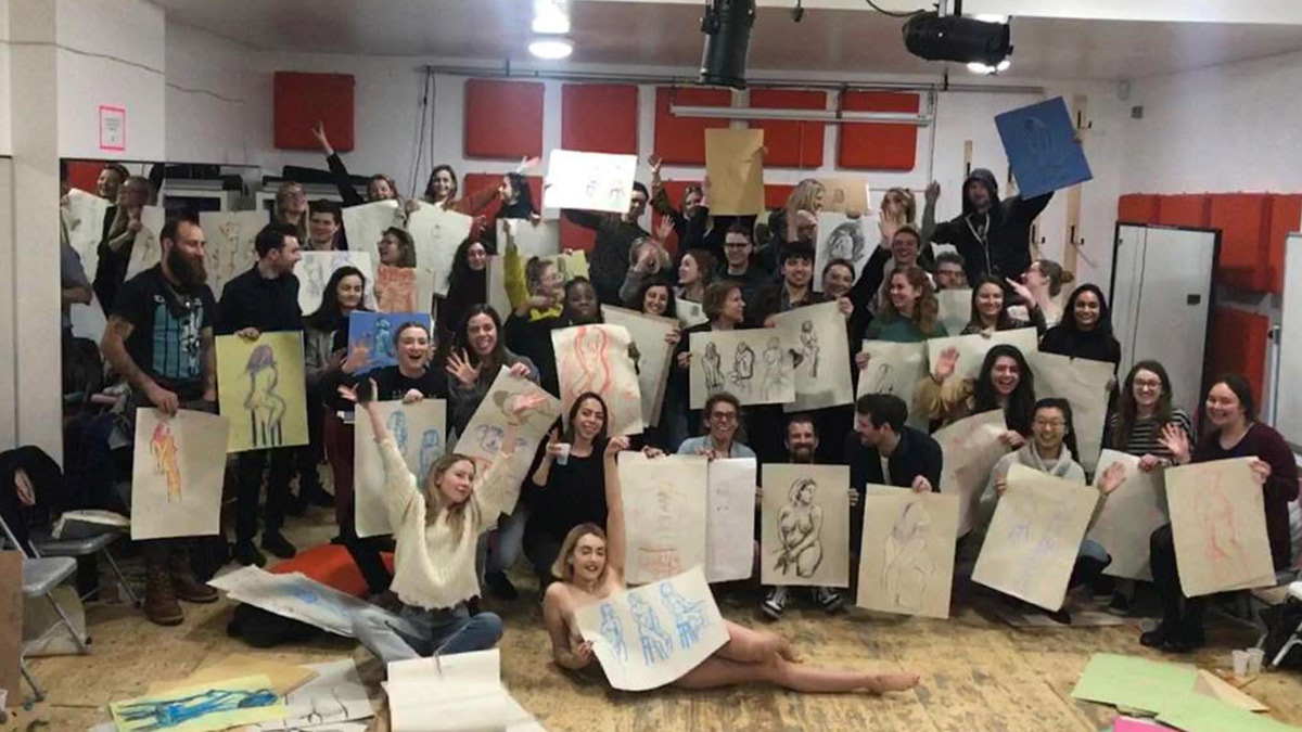 A pre-pandemic Brixton Life Drawing session