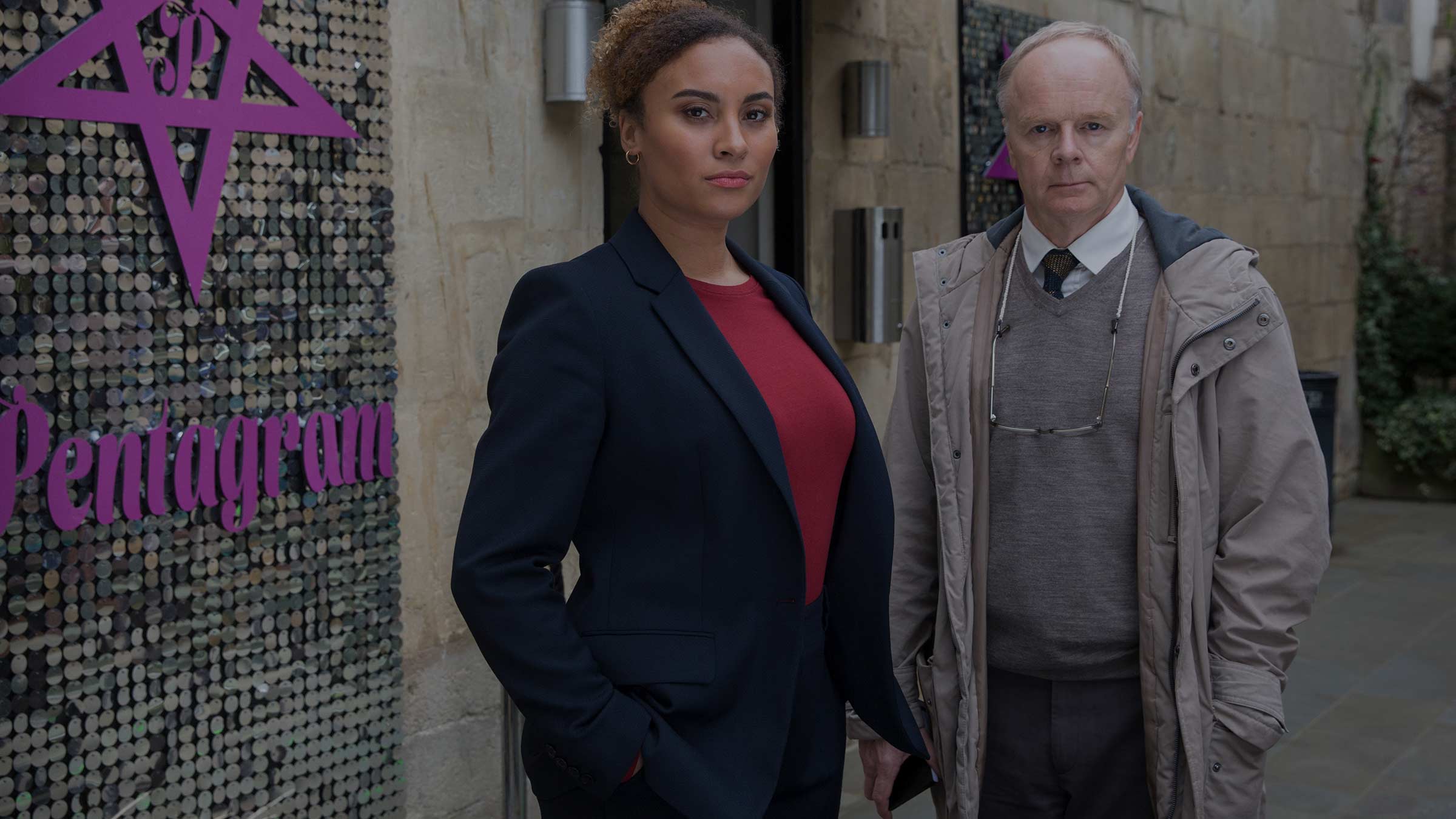 Tala Gouveia and Jason Watkins in ITV crime drama McDonald & Dodds