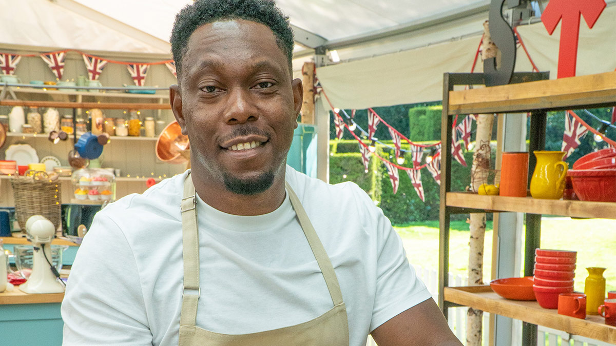 Rapper Dizzee Rascal on the set of The Great Celebrity Bake Off For Stand Up To Cancer