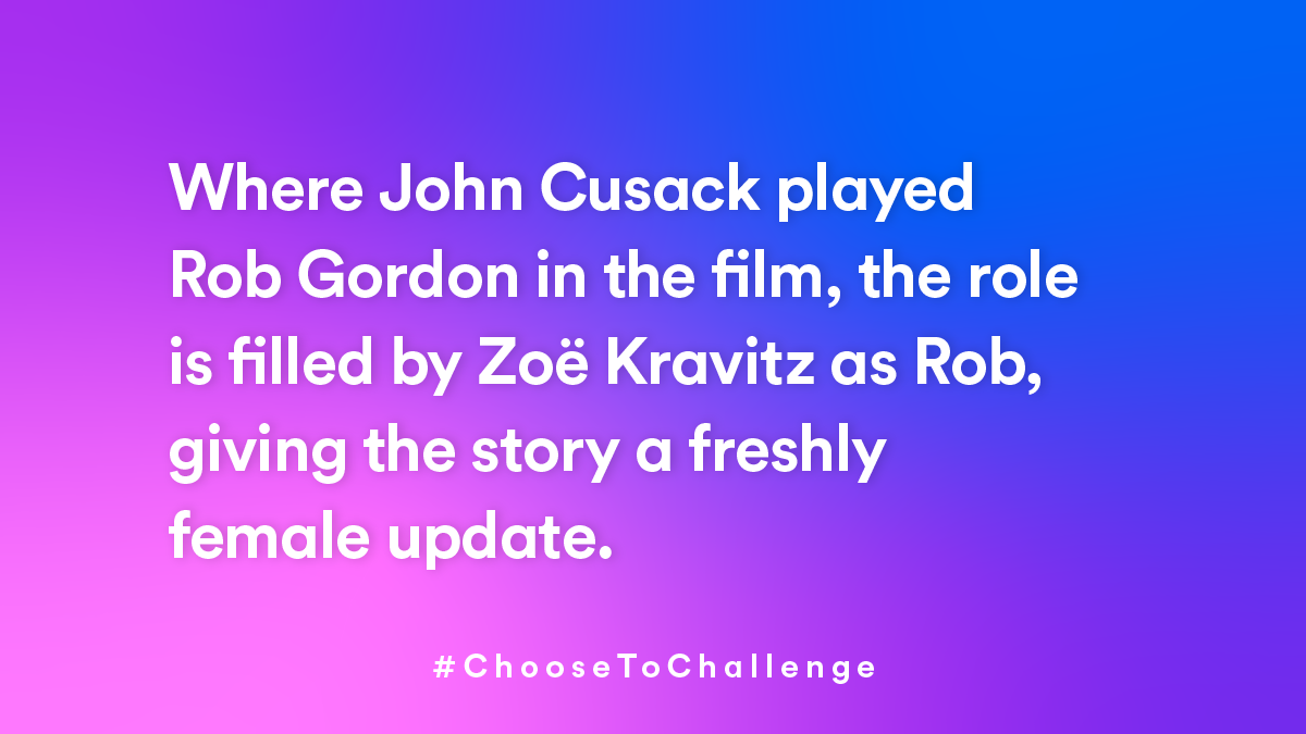 High Fidelity #ChooseToChallenge card for International Women’s Day