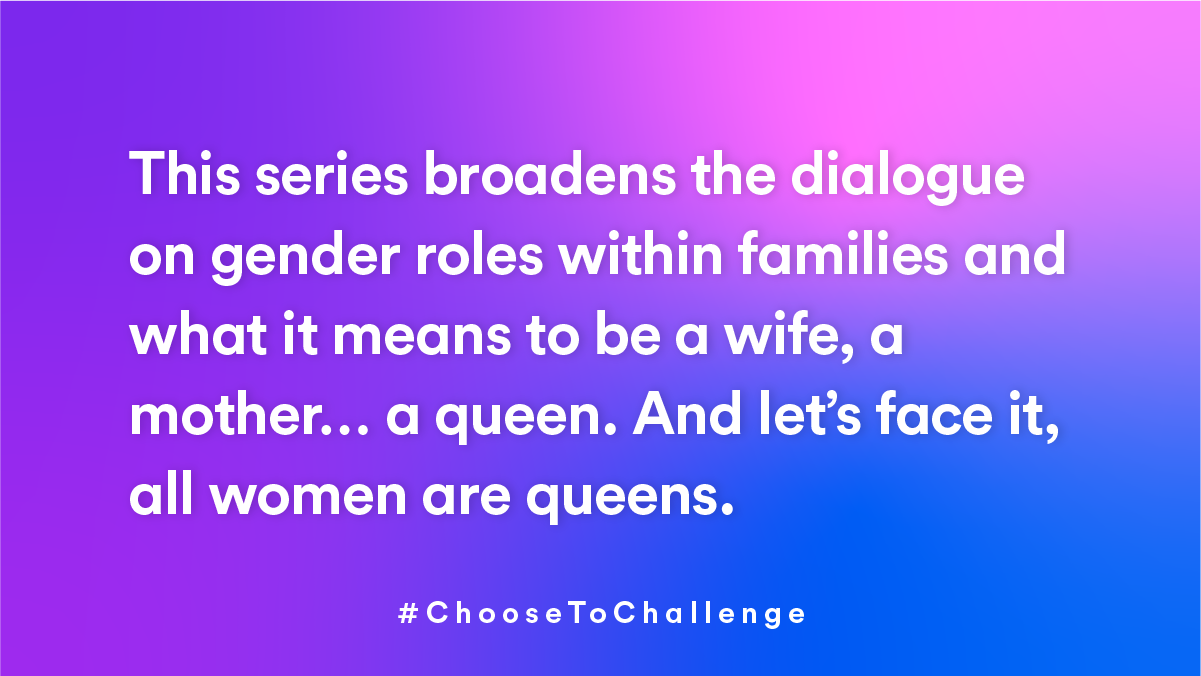 The White Princess #ChooseToChallenge card for International Women’s Day