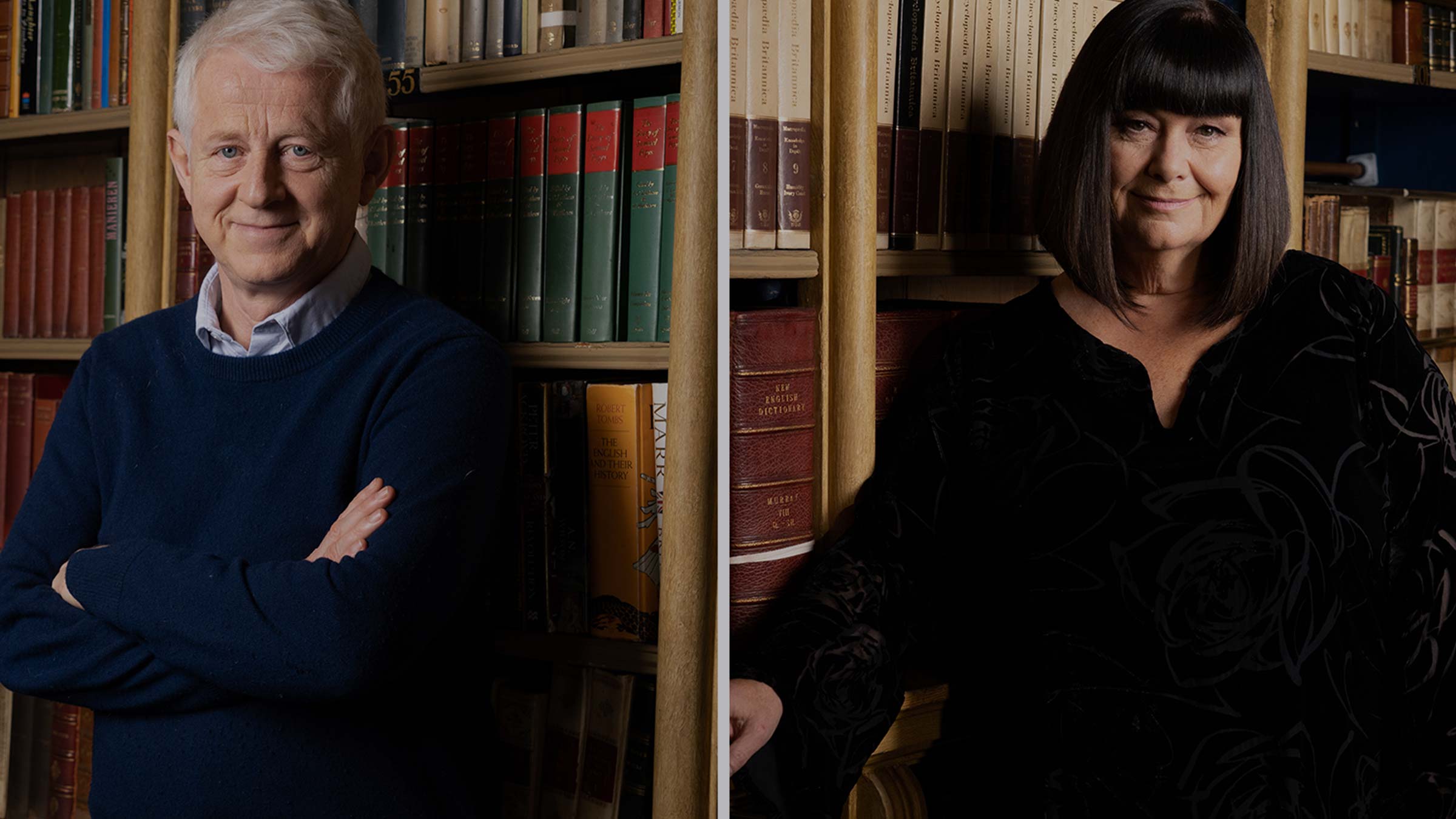 Richard Curtis and Dawn French in The Vicar Of Dibley: Inside Out