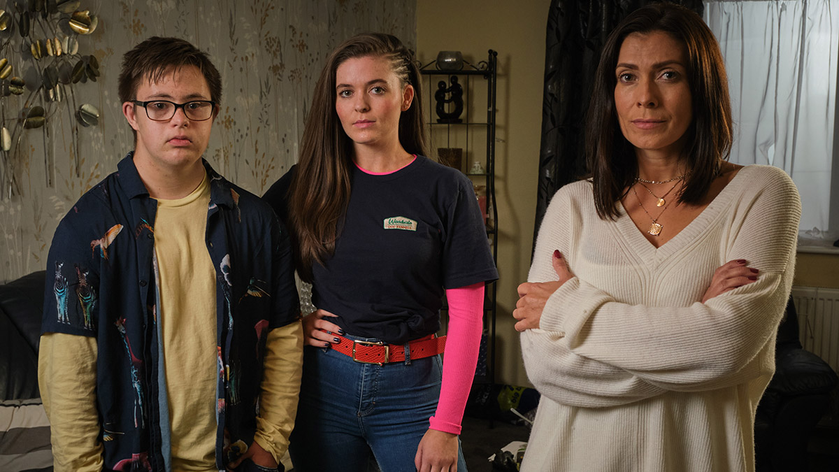 Ruben Reuter, Katherine Rose Morley and Kym Marsh in series 4 of The Syndicate on BBC One