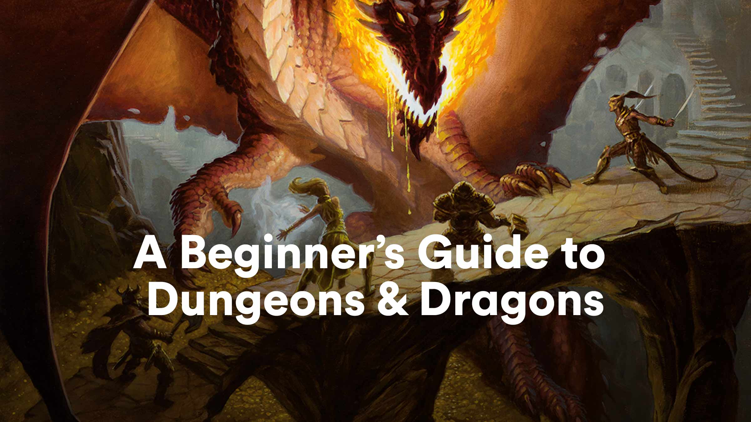 Dungeons & Dragons beginners guide, dice, board game, player’s handbook, starter set, glossary